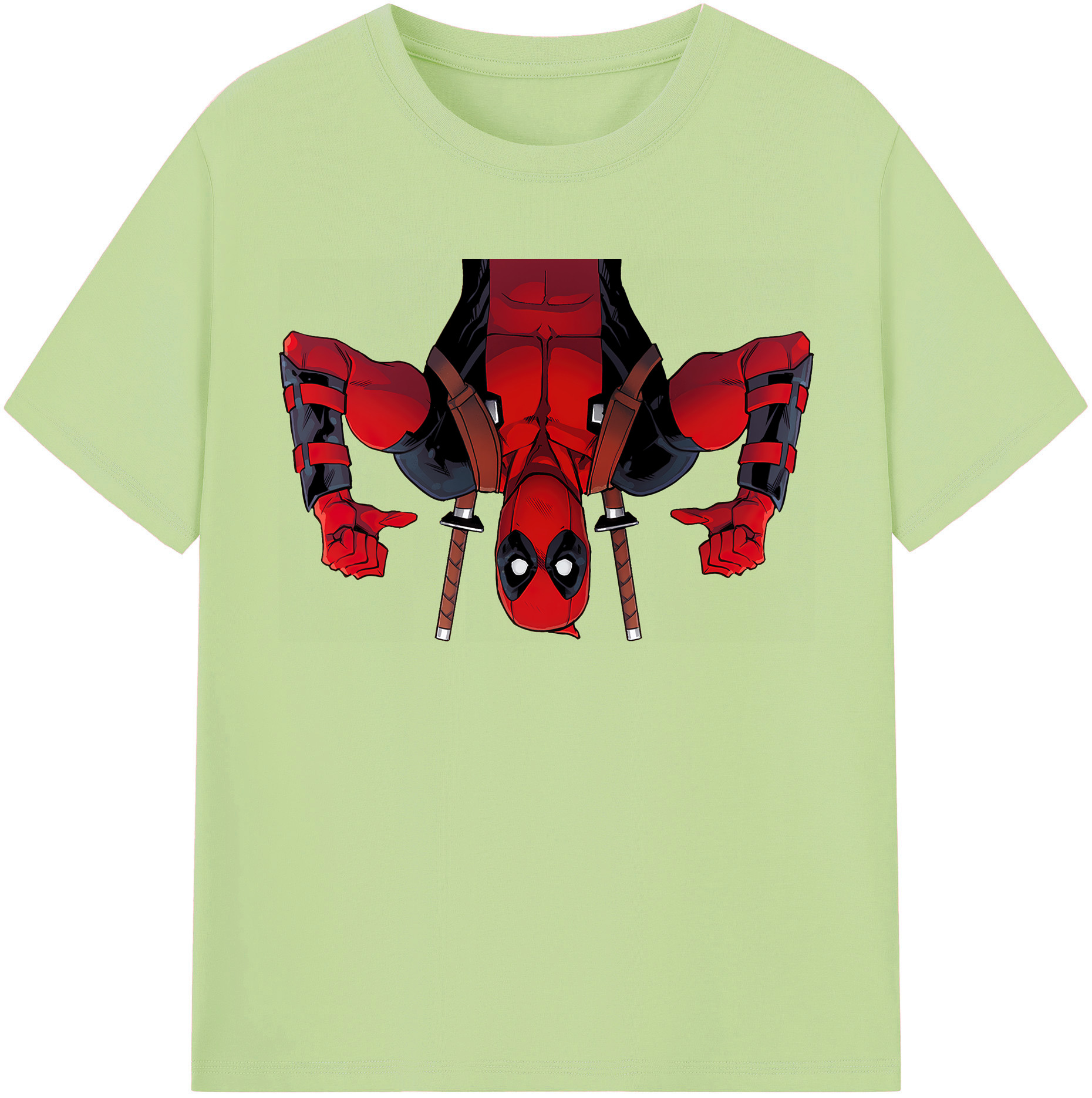 （画像用） Deadpool デッドプール 綿100％半袖Tシャツ（フロントプリント）
